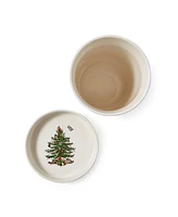 Spode Christmas Tree Tartan Wine Chiller Coaster Set