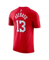 Nike Men's Red Bam Adebayo Miami Heat 2024/25 City Edition Name Number T-Shirt