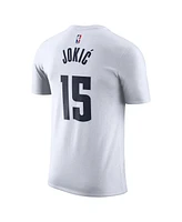 Nike Men's White Nikola Jokic Denver Nuggets 2024/25 City Edition Name Number T-Shirt