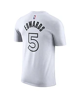 Nike Men's White Anthony Edwards Minnesota Timberwolves 2024/25 City Edition Name Number T-Shirt