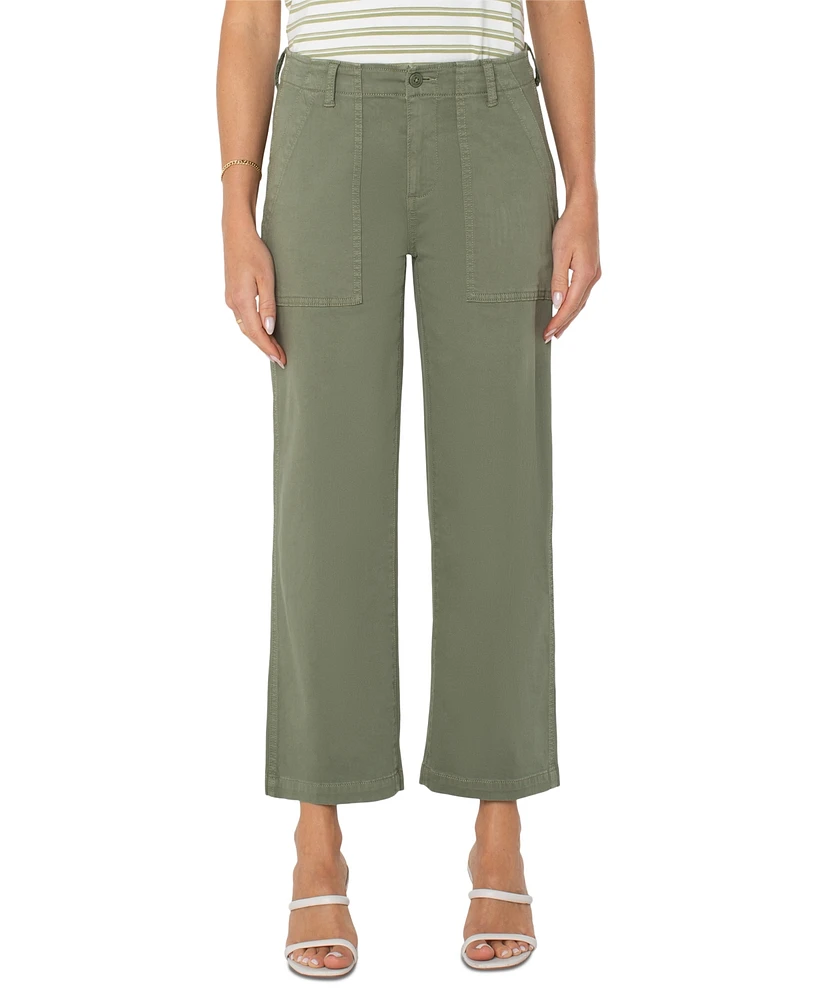 Liverpool Los Angeles Women's Cargo Wide-Leg Pants