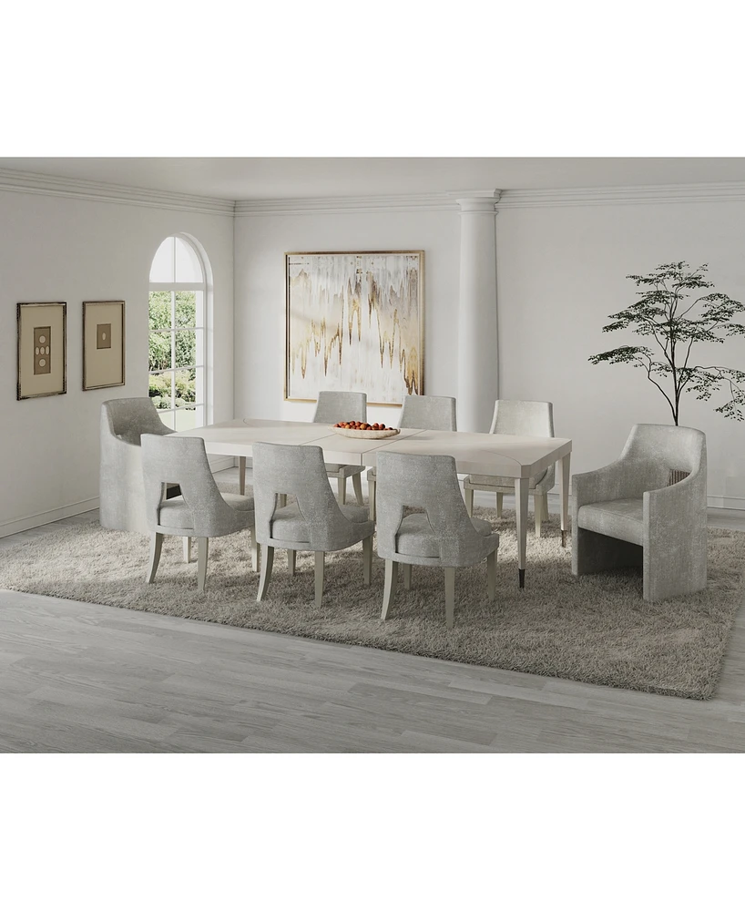 Mezzanine 9-Pc. Dining Set (Rectangular Table, 6 Side Chairs & 2 Arm Chairs)