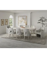 Mezzanine 9-Pc. Dining Set (Rectangular Table, 6 Side Chairs & 2 Arm Chairs)