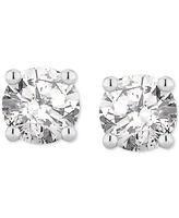 Gia Certified Diamond Stud Earrings (3/4 ct. t.w.) in 14k White Gold