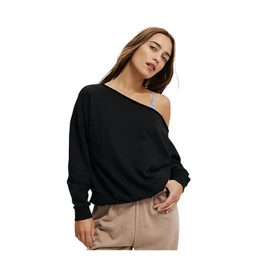 Cotton On Women's Classic Fleece Off The Shoulder Sweatshirt