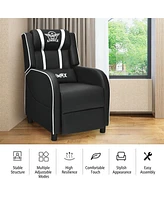 Gouun Massage Racing Gaming Single Recliner Chair