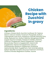 Almo Nature Hqs Complete Cat 12pk (2.47oz): Chicken Recipe W/ Zucchini In Gravy