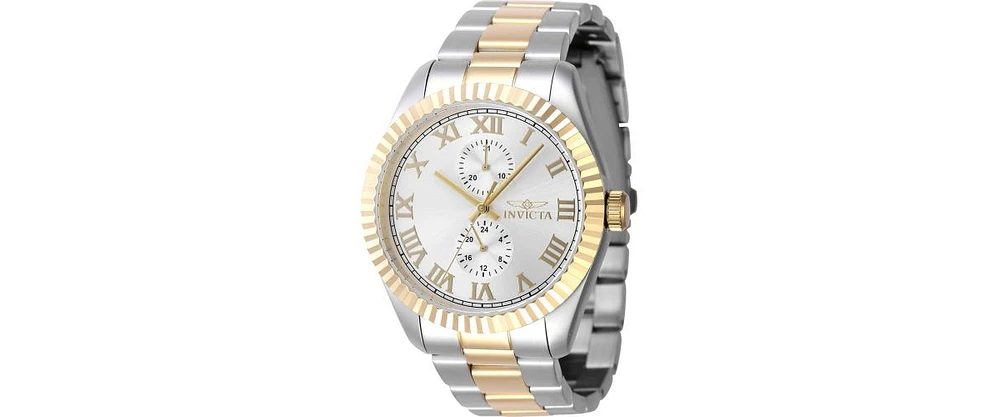 Invicta Men's 47426 Specialty Quartz Multifunction Silver Dial Watch