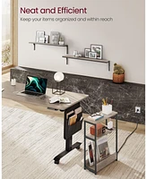 Slickblue Narrow Side Table with Charging Station
