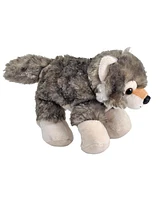 Wild Republic Hug'ems Wolf Stuffed Animal, 7 Inches