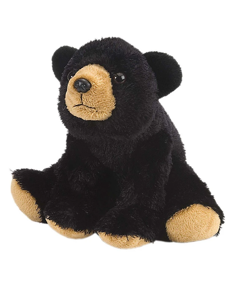 Wild Republic Cuddlekins Mini Black Bear Stuffed Animal, 8 Inches