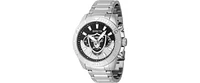 Invicta Men's 47934 Nfl Las Vegas Raiders Quartz Multifunction Grey, Black Dial Watch