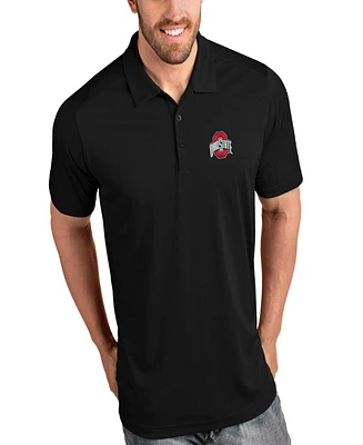 Antigua Men's Black Ohio State Buckeyes Tribute Polo