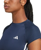 Adidas Women's Hyperglam Ribbed Training T-Shirt