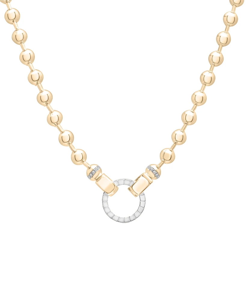 Audrey by Aurate Diamond Beaded 18" Pendant Necklace (1/8 ct. t.w.) in Gold Vermeil & Sterling Silver, Exclusively at Macy's