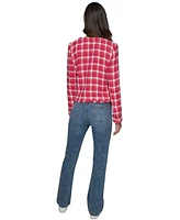 Karl Lagerfeld Paris Women's Open-Front Tweed Jacket