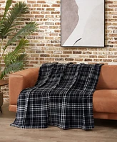 Lucky Brand Camper Plaid Cozy Plush Throw, 50" x 70"