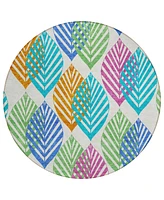 Addison Chantille Machine Washable ACN744 8'x8' Round Area Rug