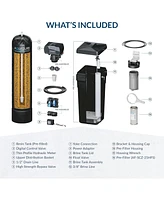 Aquasure Harmony Series | 32,000 Grains Water Softener with 10" Sediment/Carbon/Zinc Triple Purpose Whole House Water Filter
