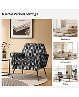 Hulala Home Lorenz Modern Armchair with Metal Legs