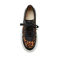 Linea Paolo Gains Lace-Up Leather Platform Sneakers