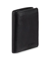 Levi's Men's Rfid Genuine Leather Trifold Wallet with Hidden Zipper Pocket