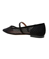Linea Paolo Nadeen Fishnet Mary Jane Flats