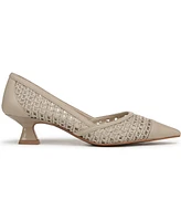 Franco Sarto Women's Darcy Pointed Toe Kitten Heel Pumps