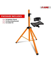 5 Core Speaker Stand Tripod Heavy Duty Adjustable Up to 72 Inch Dj Studio Monitor Stands Pole Mount