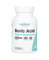 Nutricost Women Boric Acid Vaginal Suppository 600 mg