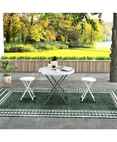 Gouun Folding Stool with Built-in Handle for Adults-4 Pieces