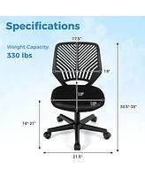 Gouun Height-adjustable Ergonomic Kids Desk Chair with Universal Casters