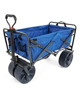 Mac Sports Collapsible Folding All Terrain Outdoor Beach Utility Wagon Cart