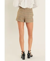 English Factory Women's Glen Check Shorts