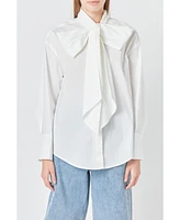 Grey Lab Women's Bow Detailed Shirt