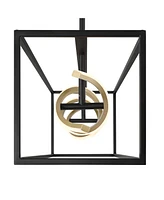 Possini Euro Design Cheva 35 1/2" Modern Pendant Chandelier Ceiling Light Fixture Dining Room Over Table Kitchen Island Foyer Hanging Linear Led Dimma