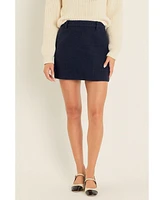 English Factory Women's Tweed Skirt