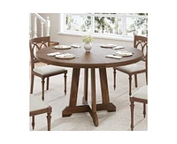 gaomon 47 Inches Wood Round Dining Table, Round Dining Table for 4, Round Kitchen Table