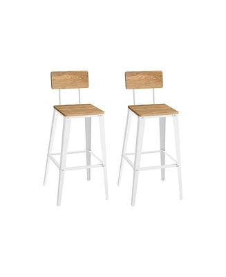 Slickblue Tall Bar Stools with Backs Stylish and Supportive Seating for Bars Counters