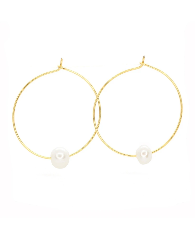 Salty Cali Fresh Water Pearl Hoops