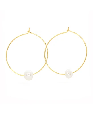 Salty Cali Fresh Water Pearl Hoops