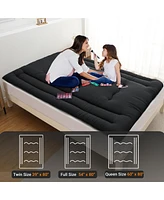 gaomon Japanese Floor Mattress Full, Foldable Futon, Thick Sleeping Pad & Portable Camping Mattress, for Living Room Guest