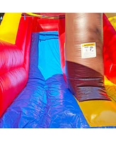 HeroKiddo15' Pirate Ship Commercial Grade Inflatable Water Slide Playset (No Blower Included), Outdoor Play Kids Party