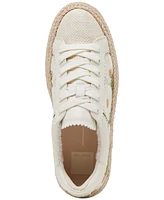 Dolce Vita Women's Azalia Floral Crochet Espadrille Lace-Up Sneakers