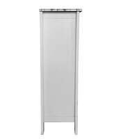 Kings Brand Furniture Hiland Bar Cabinet Wine Storage With Glass Holders & Drawer