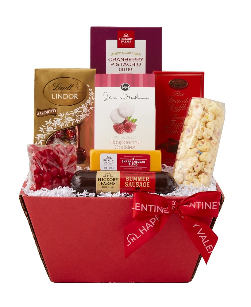 Hickory Farms Sweets & Snacks Valentine's Day Gift Basket, 8 Piece