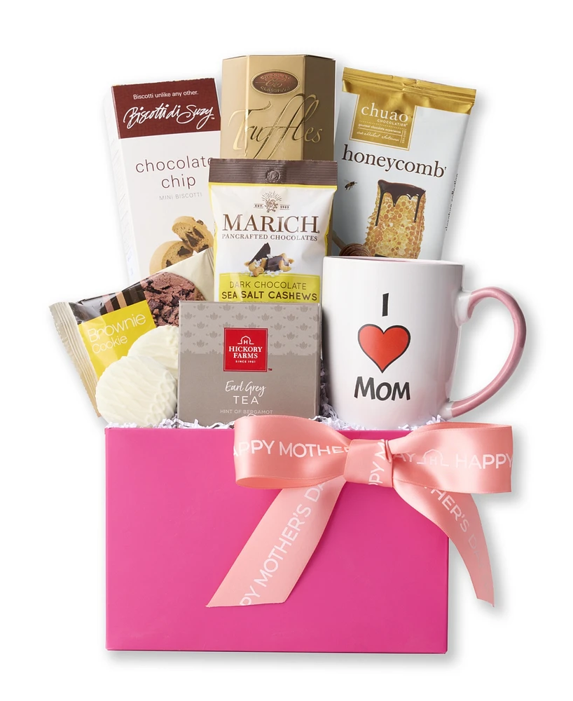 Hickory Farms Deluxe Mother's Day Tea Party Gift Box, 9 Pieces