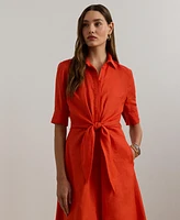 Lauren Ralph Women's Linen Shirtdress