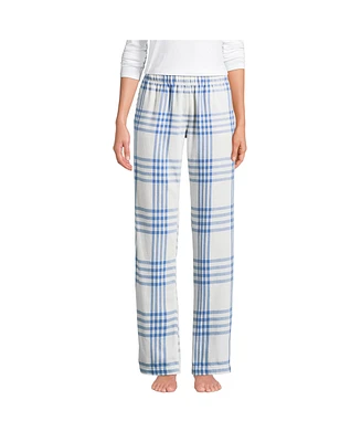 Lands' End Women's Print Flannel Pajama Pants