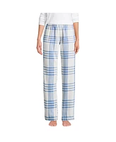 Lands' End Women's Print Flannel Pajama Pants